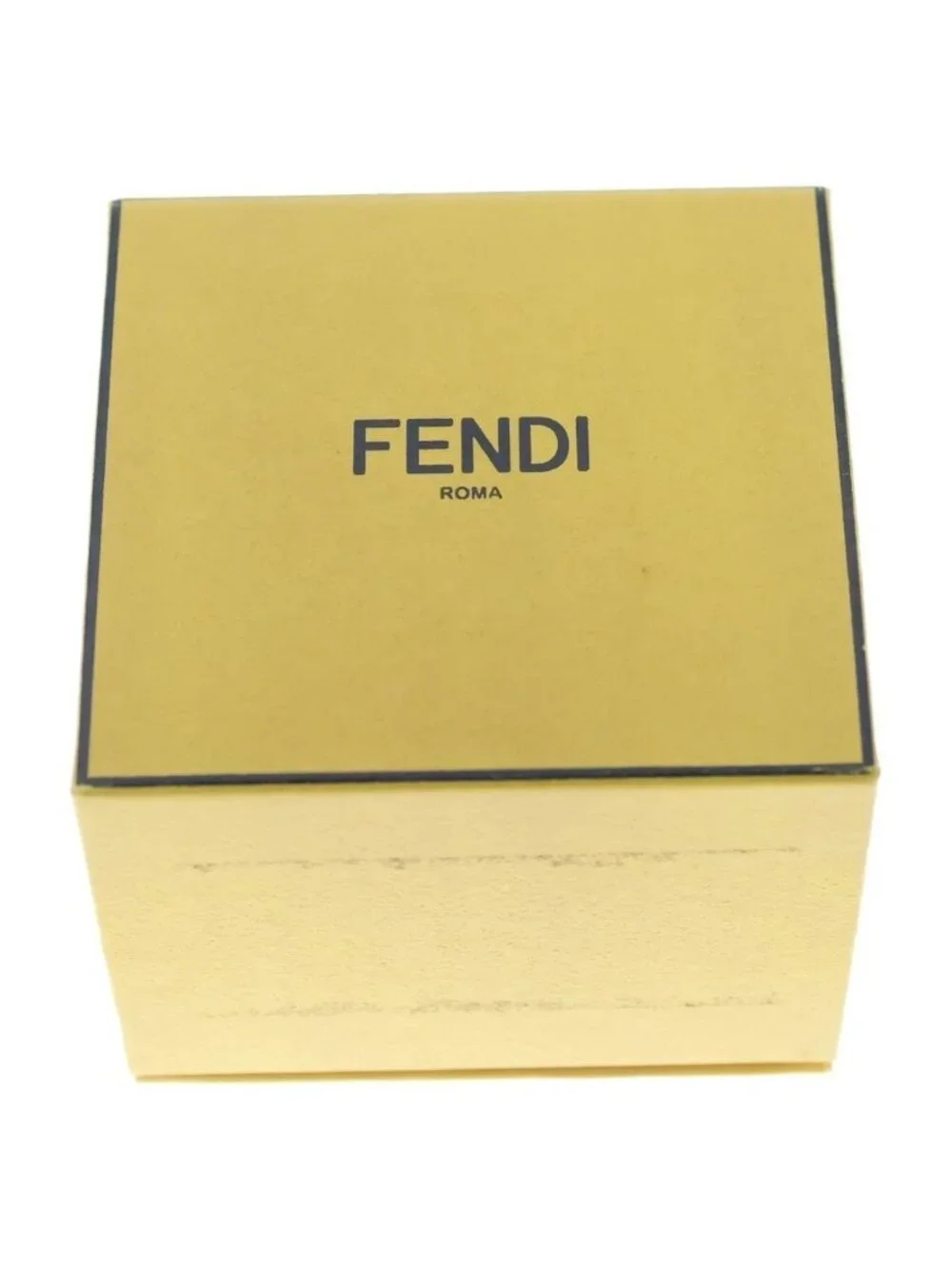 Fendi FF Motif Signet Ring Silver